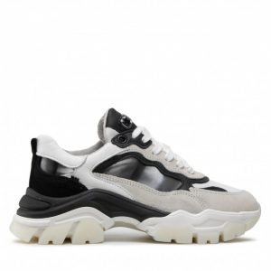 Sneakersy BRONX - 66426-CA White/Black 204