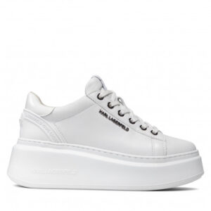 Sneakersy KARL LAGERFELD - KL63515 White Lthr/Mono