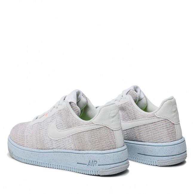 Buty Nike - AF1 Crater Flyknit (GS) DH3375 101 White/Photon Dust szare