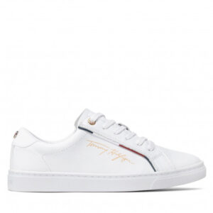 Sneakersy TOMMY HILFIGER - Signature Sneaker FW0FW06322 White YBR