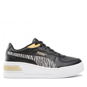 Sneakersy Puma - Skye Wedge Safari 383868 02 Black/Puma White/Saffron