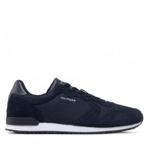 Sneakersy TOMMY HILFIGER - Iconic Material Mix Runner FM0FM04022 Desert Sky DW5