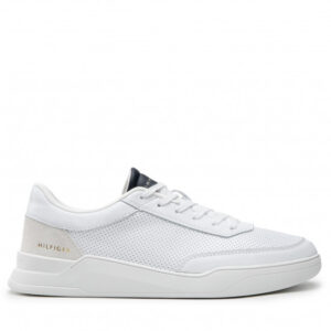 Sneakersy Tommy Hilfiger - Elevated Cupsole Perf Lather FM0FM04145 White YBR