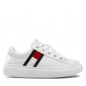 Sneakersy Tommy Hilfiger - Low Cut Lace-Up Sneaker T3A9-32310-1451 S White 100