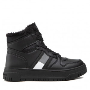 Sneakersy TOMMY HILFIGER - High Top Lace-Up Sneaker T3B9-32487-1475 M Black 999