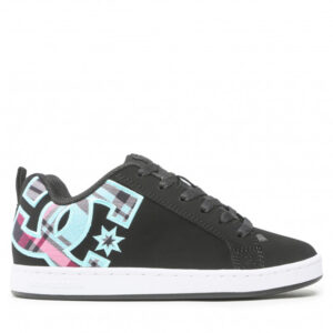 Sneakersy DC - Court Graffik 300678 Black/C Blue Plai(Bkl)