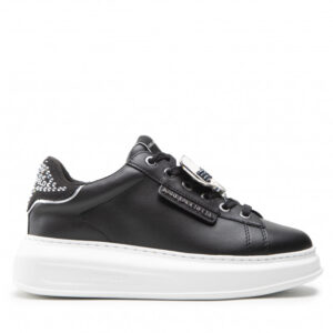 Sneakersy KARL LAGERFELD - KL62576C Eco Lthr Black W/Silver