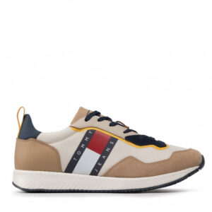 Sneakersy TOMMY JEANS - Track Cleat EM0EM01009 Classic Khaki RBL