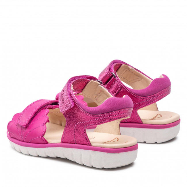 Sandały Clarks - Roam Wing K. 261661766 S Pink Leather różowe