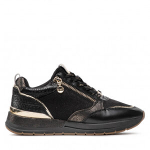 Sneakersy TAMARIS - 1-23732-29 Black/Gold 048