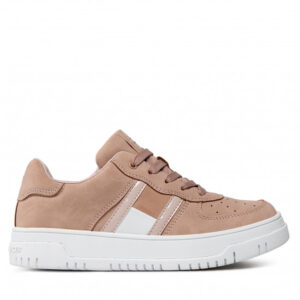 Sneakersy TOMMY HILFIGER - Low Cut Lace-Up Sneaker T3A9-32341-1477 S Nude 359