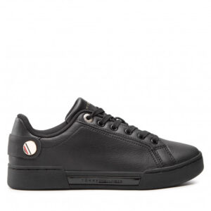 Sneakersy Tommy Hilfiger - Button Detail Court Sneaker FW0FW06733 Black BDS