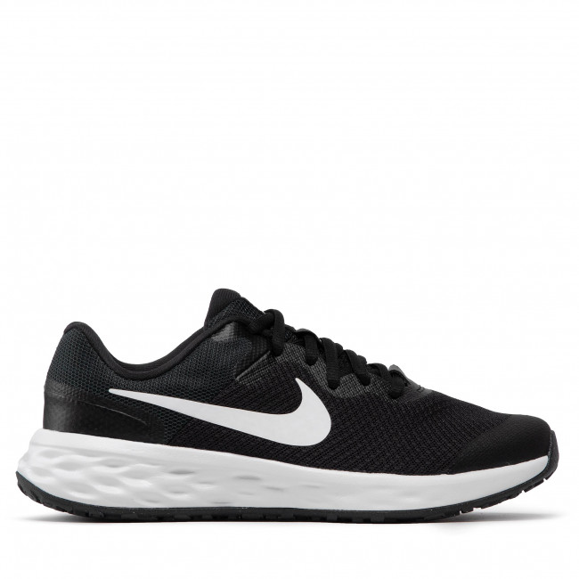 Buty Nike – Revolution 6 Nn (GS) DD1096 003 Black/White/Dk Smoke Grey – czarne