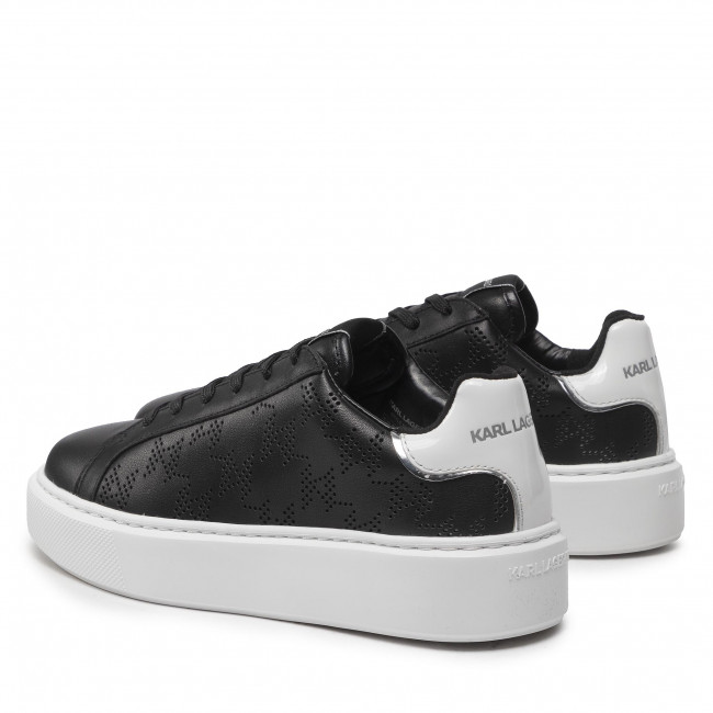 Sneakersy KARL LAGERFELD - KL62224 Black Lthr czarne