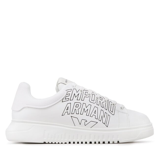 Sneakersy Emporio Armani – X4X264 XN732 A222 White/White – białe