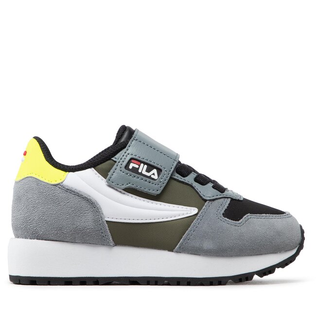 Sneakersy Fila – Retroque Velcro Kids FFK0036.83149 Black/Loden Green – kolorowe