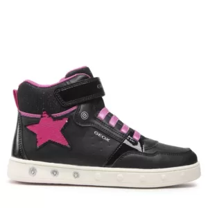 Sneakersy Geox - J Skylin G. A J268WA 05402 C0922 D Black/Fuchsia
