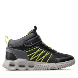 Sneakersy Geox - J Wroom B.A J26GAA 0FUCE C0802 DD Black/Lime