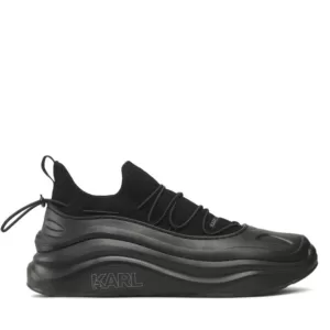 Sneakersy KARL LAGERFELD - KL52725 Black Wool Mono