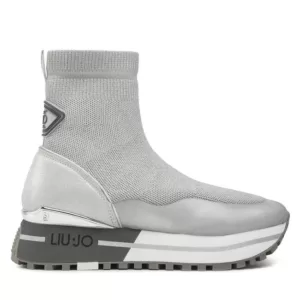 Sneakersy Liu Jo - Maxi Wonder Elastic Sock 51 BF2109 TX234 Silver 00532