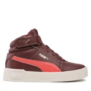 Sneakersy Puma - Carina 2.0 Mid Wtr Jr 387380 02 Aubergine/Salom/Gold