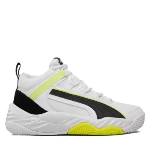 Sneakersy Puma - Rebound Future Evo Core Jr 386170 02 Puma White/Black/Light Lime