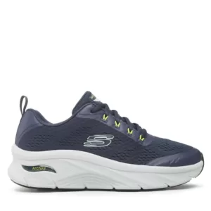Sneakersy Skechers - Arch Fit D'Lux 232502/NVLM Navy/Lime