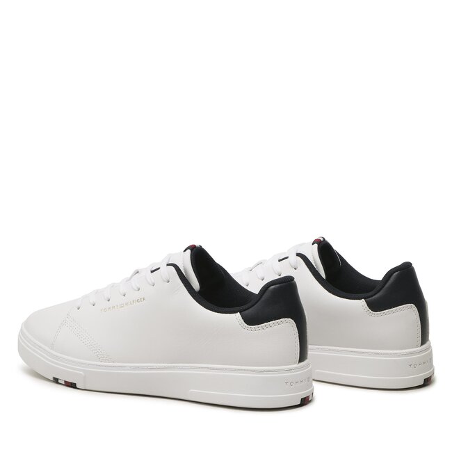 Sneakersy Tommy Hilfiger - Elevated Rbw Cupsole Leather FM0FM04487 White YBS białe