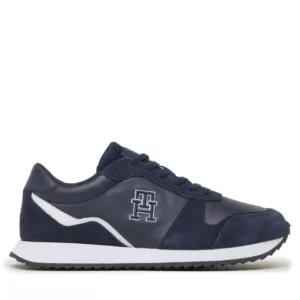 Sneakersy Tommy Hilfiger - Runner Evo Leather FM0FM04479 Carbon Navy DCC