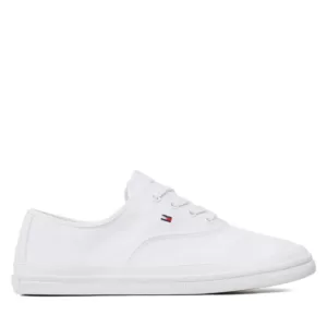 Tenisówki Tommy Hilfiger - Essential Kesha Lace Sneaker FW0FW06955 White YBS