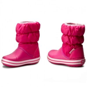 Śniegowce Crocs - Winter Puff Boot Kids 14613 Candy Pink