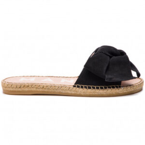 Espadryle MANEBI - Sandals With Bow K 1.0 J0 Black Suede