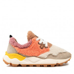 Sneakersy FLOWER MOUNTAIN - Pampas Teddy 0012016242.01.1E65 Beige/Orange