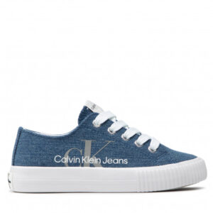 Tenisówki Calvin Klein Jeans - Low Cut Lace-Up Sneaker V3X9-80125-0890 M Denim 806