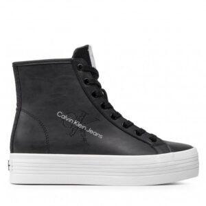 Sneakersy CALVIN KLEIN JEANS - Vulcanized Flatform High Sneaker YW0YW00602 Black BDS