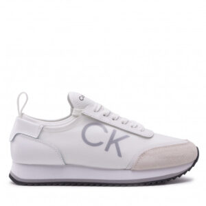 Sneakersy Calvin Klein - Low Top Lace Up Neo Mix HM0HM00473 White/Black 0LI