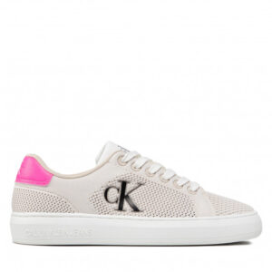 Sneakersy CALVIN KLEIN JEANS - Casual Cupsole 1 YW0YW00507 Eggshell ACF