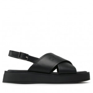 Sandały CALVIN KLEIN - Flatform Sandal Hf HW0HW01139 Ck Black BAX