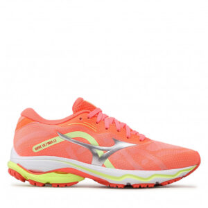 Buty Mizuno - Wave Ultra 13 J1GD2218 Neonflame/Silver/Neolime