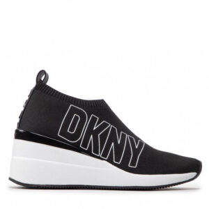 Sneakersy DKNY - DKNY-Pavi-Slip On Wedge Black/White