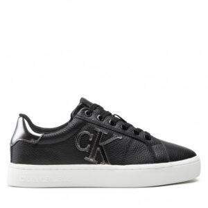 Sneakersy Calvin Klein Jeans - Classic Cupsole Laceup Low YW0YW00775 Black/Silver 0GP