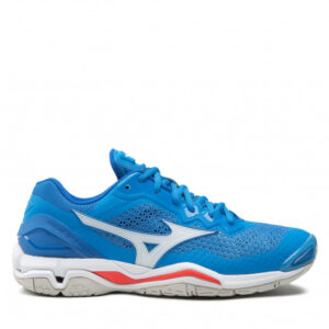 Buty MIZUNO - Wave Stealth V X1GA180024 French Blue/White/Ignition Red