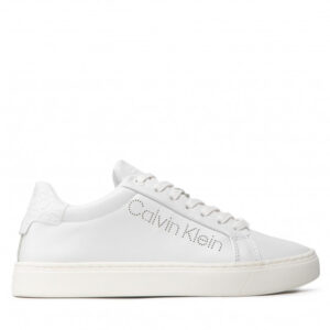 Sneakersy CALVIN KLEIN - Cupsole Lace Up Perf HW0HW00768 Triple White 0K4