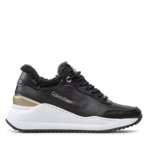Sneakersy CALVIN KLEIN - Chunky Intern Wedge Lace Up Wl HW0HW01222 Ck Black BAX