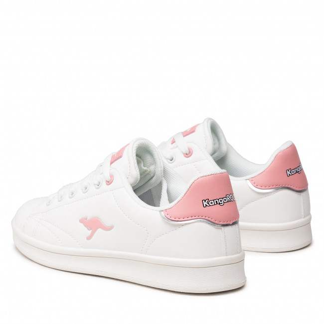 Sneakersy KANGAROOS - K-Ten III 39284 000 0028 White/Dusty Rose białe
