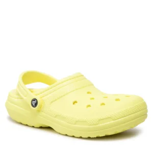 Klapki Crocs - Classic Lined Clog 203591 Sulphur