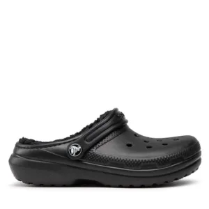 Klapki Crocs - Classic Lined Clog K 207010 Black/Black