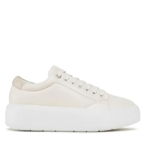 Sneakersy Calvin Klein - Bubble Cupsole Lace Up HW0HW01356 Marshmallow/Feather Gray 0K6