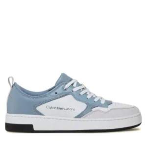 Sneakersy Calvin Klein Jeans - Basket Cupsole Low Lth Mono YM0YM00574 Iceland Blue/White/Ghost Grey 0G0