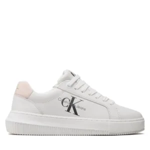 Sneakersy Calvin Klein Jeans - Chunky Cupsole Monologo W YW0YW00823 White/Peach 02T